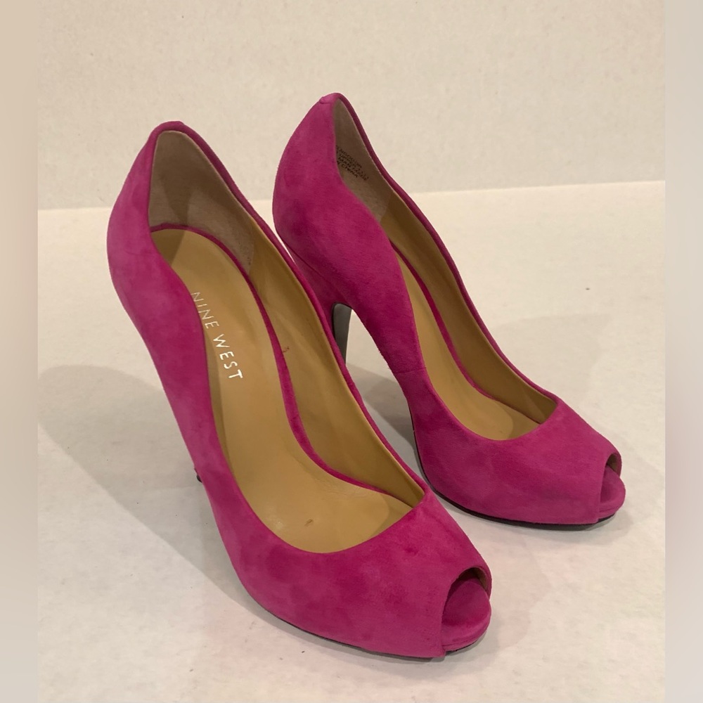 Nine West peep toe heels